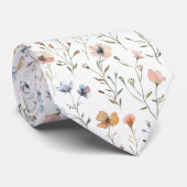 ワイルドフラワーズパターンコテージコア ネクタイ (ロール)
