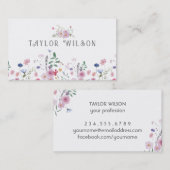 ワイルドフラワーズビジネスカード 名刺 (正面/裏面)