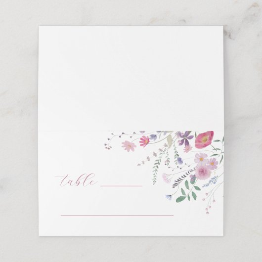 ワイルドフラワーズフォールド座席表 プレイスカード (外部開封)