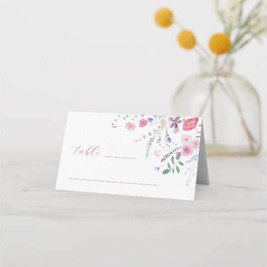 ワイルドフラワーズフォールド座席表 プレイスカード (正面)