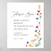 ワイルドフラワーズフラワーバーブライダルシャワー小 ポスター (正面)