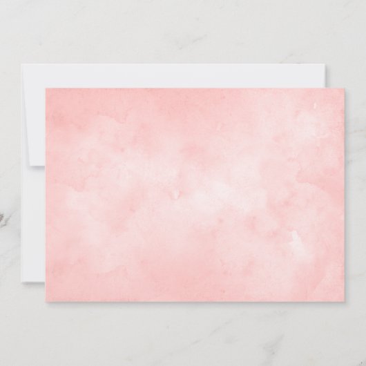 ワイルドフラワーズフローラの赤ちゃんシャワー写真の招待状 招待状 (裏面)