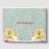 ワイルドフラワーズフローラアフリカンアメリカン・カップル ゲストブック (裏面)