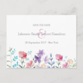 ワイルドフラワーズフローラウェディング日付ポストカードの保存 案内ポストカード (正面)