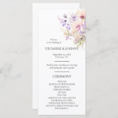 ワイルドフラワーズフローララベンダーパープルバイオレットの儀式 プログラム (正面/裏面)