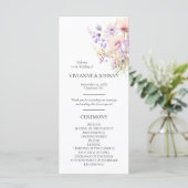 ワイルドフラワーズフローララベンダーパープルバイオレットの儀式 プログラム (スタンド正面)