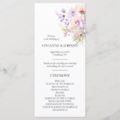 ワイルドフラワーズフローララベンダーパープルバイオレットの儀式 プログラム (正面)