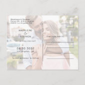 ワイルドフラワーズフローラ写真Save the Date 案内ポストカード (裏面)