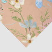 ワイルドフラワーズフローラ水彩バタフライデコップページ 薄葉紙 (詳細)