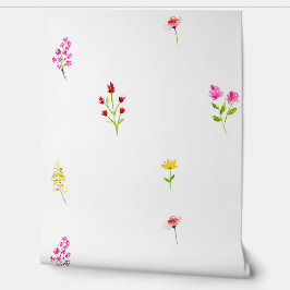 ワイルドフラワーズフローラ水彩花 壁紙