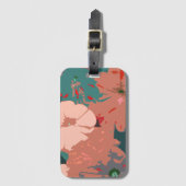 ワイルドフラワーズフローラ結婚式ブライドメイドギフトのお願い ラゲッジタグ (正面縦)