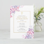 ワイルドフラワーズフローラ聖餐式 招待状 (スタンド正面)