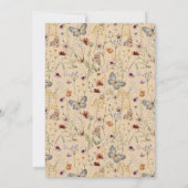 ワイルドフラワーズフローラ追加フォト新生児誕生Annou 案内状 (裏面)