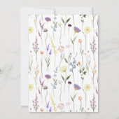 ワイルドフラワーズブライダルあなたの財布ゲームの中にあるものを 招待状 (裏面)