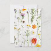 ワイルドフラワーズブライダルシャワーありがとう サンキューカード (裏面)