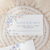 ワイルドフラワーズブライダルシャワーいくつゲームを推測 エンクロージャーカード
