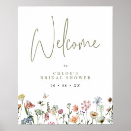 ワイルドフラワーズブライダルシャワーへようこそ ポスター