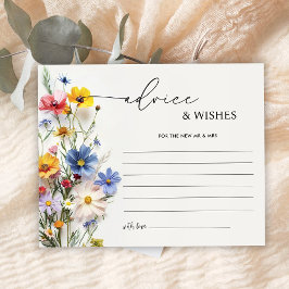 ワイルドフラワーズブライダルシャワーアドバイスとウィッシュ