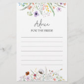 ワイルドフラワーズブライダルシャワーアドバイスfor the Bride (正面)