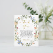 ワイルドフラワーズブライダルシャワーサンキューカード シーズンカード (スタンド正面)