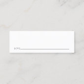 ワイルドフラワーズブライダルシャワーデイトナイトアイディアカード コーリングカード (裏面)