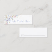 ワイルドフラワーズブライダルシャワーデイトナイトアイディアカード コーリングカード (正面/裏面)