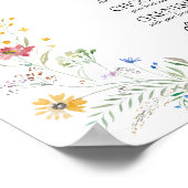 ワイルドフラワーズブライダルシャワーミモザバー ポスター (角)