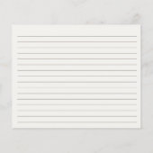 ワイルドフラワーズブライダルシャワーレシピカード (裏面)