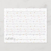 ワイルドフラワーズブライダルシャワーレシピカード (裏面)