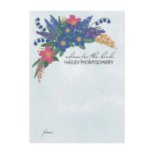 ワイルドフラワーズブライダルシャワー招待アドバイス挿入