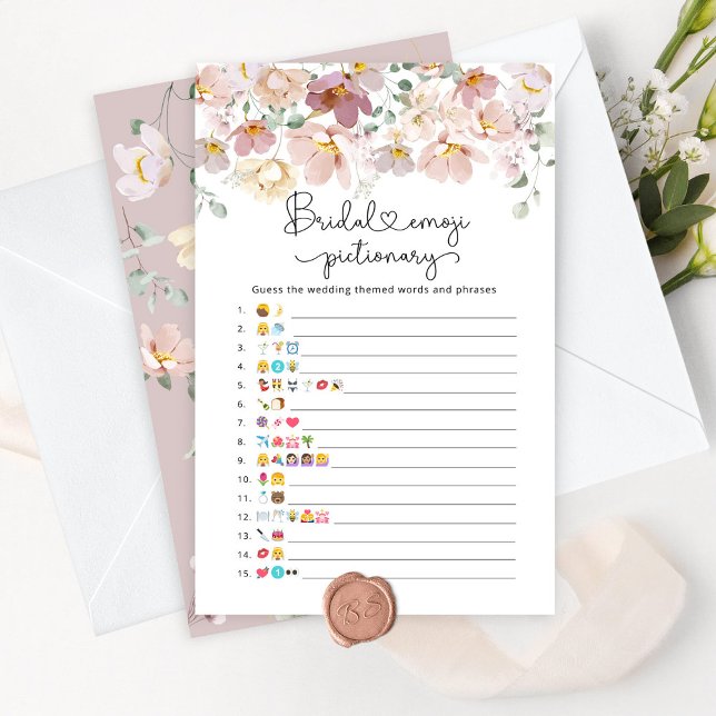 ワイルドフラワーズブライダルシャワー絵文字ゲーム (クリエイターアップロード済み)