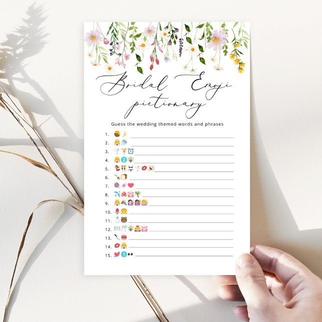 ワイルドフラワーズブライダルシャワー絵文字ゲーム (クリエイターアップロード済み)