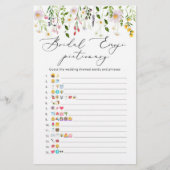 ワイルドフラワーズブライダルシャワー絵文字ゲーム (正面)