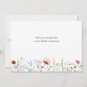 ワイルドフラワーズブライダルシャワー サンキューカード (裏面)