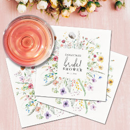 ワイルドフラワーズブライダルシャワー スタンダードカクテルナプキン