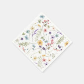 ワイルドフラワーズブライダルシャワー スタンダードカクテルナプキン (角)