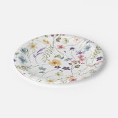 ワイルドフラワーズブライダルシャワー ペーパープレート (アングル)