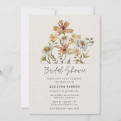 ワイルドフラワーズブライダルシャワー 招待状 (正面)