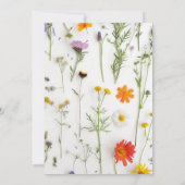 ワイルドフラワーズブライダルシャワー 招待状 (裏面)