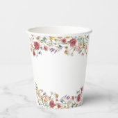 ワイルドフラワーズブライダルシャワー 紙コップ (裏面)