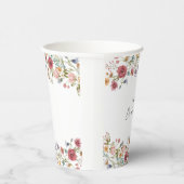 ワイルドフラワーズブライダルシャワー 紙コップ (右)