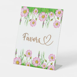 ワイルドフラワーズベビーで開花の赤ちゃんシャワーゲーム 台座サイン