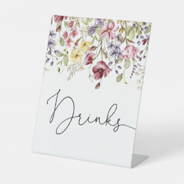 ワイルドフラワーズベビーイン開花ベビーシャワードリンク 台座サイン