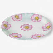 ワイルドフラワーズベビーイン開花ベビーシャワー ペーパープレート (アングル)