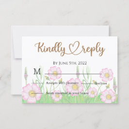 ワイルドフラワーズベビーイン開花ベビーシャワー 出欠カード