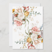 ワイルドフラワーズベビーイン開花ベビーシャワー 招待状 (裏面)