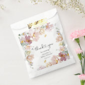 ワイルドフラワーズベビー開花の赤ちゃんシャワーナプキン フェイバーバッグ (封をした状態)