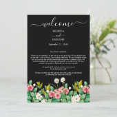 ワイルドフラワーズペリウィンクル結婚ブラックの旅程 プログラム (スタンド正面)