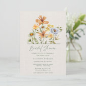 ワイルドフラワーズボタニカルガーデンブライダルシャワー 招待状 (スタンド正面)
