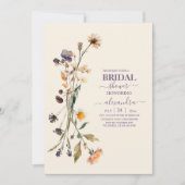 ワイルドフラワーズボタニカルガーデンブライダルシャワー 招待状 (正面)